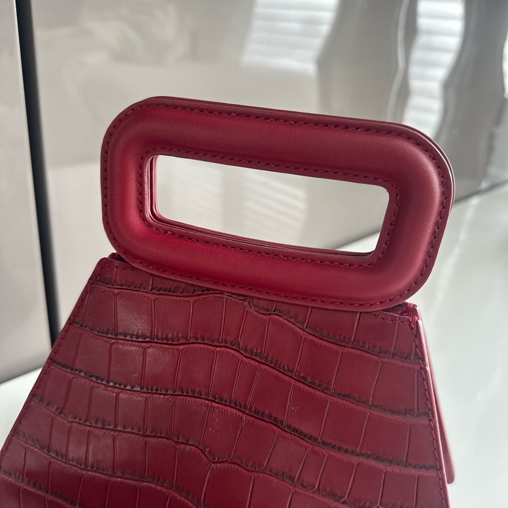 MAJE Pyramide Croc-embossed Handbag - New! - Picture 7 of 8